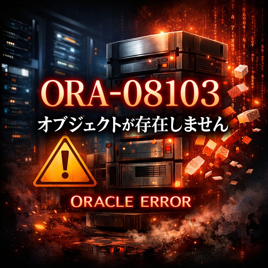 ORA-08103: オブジェクトが存在しません の発生条件と回避策