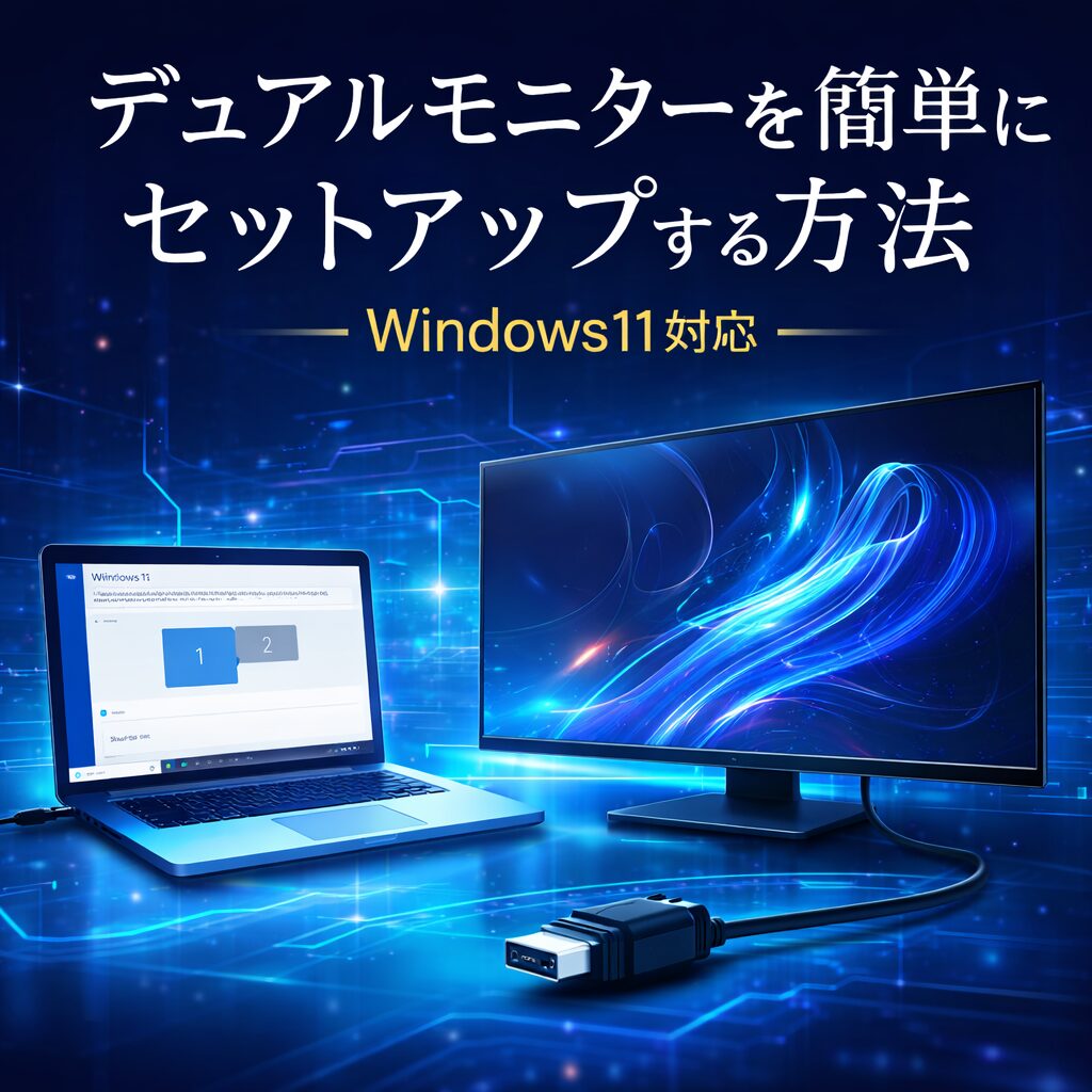 デュアルモニターを簡単にセットアップする方法【Windows11対応】