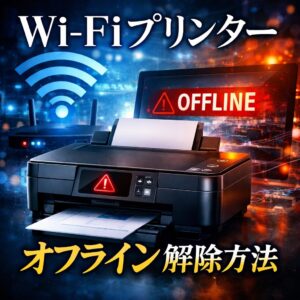 Wi-Fiプリンターがオフラインになる原因と解除方法