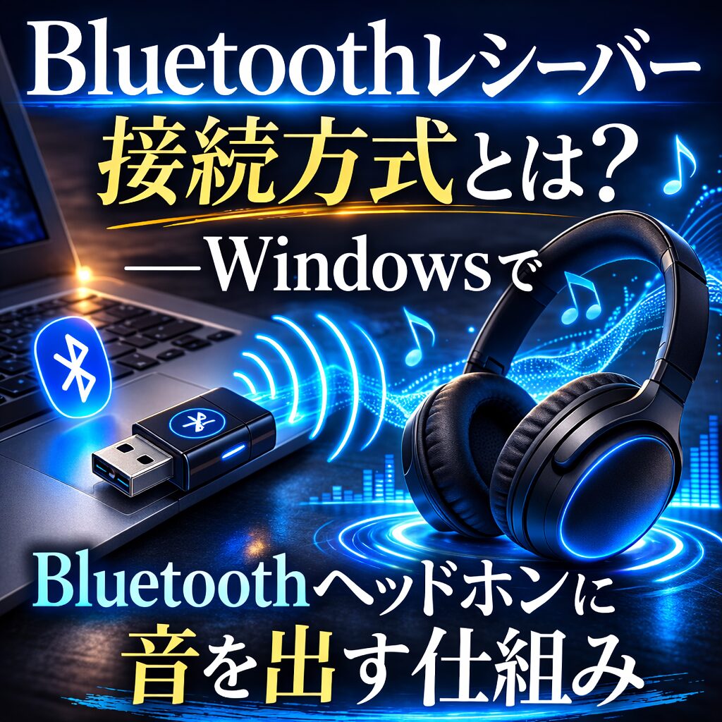 Bluetoothレシーバーからの接続方式とは?WindowsでBluetoothヘッドホンに音を出す仕組みを解説