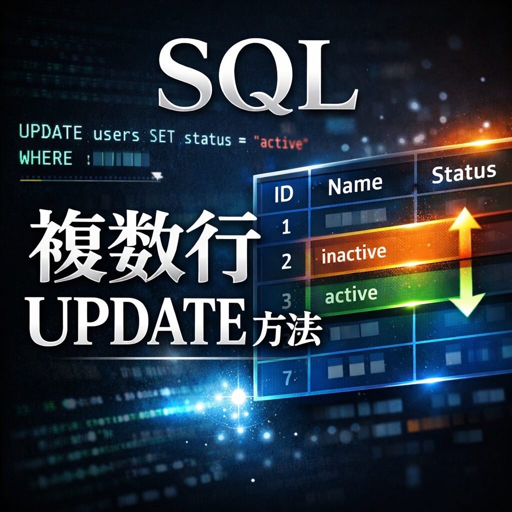 SQLで複数行をUPDATEする方法｜WHERE条件でまとめて更新