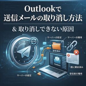 Outlookで送信したメールを取り消す方法|送信取り消しできない原因も解説 Outlookで送信したメールを取り消す方法|送信取り消しできない原因も解説