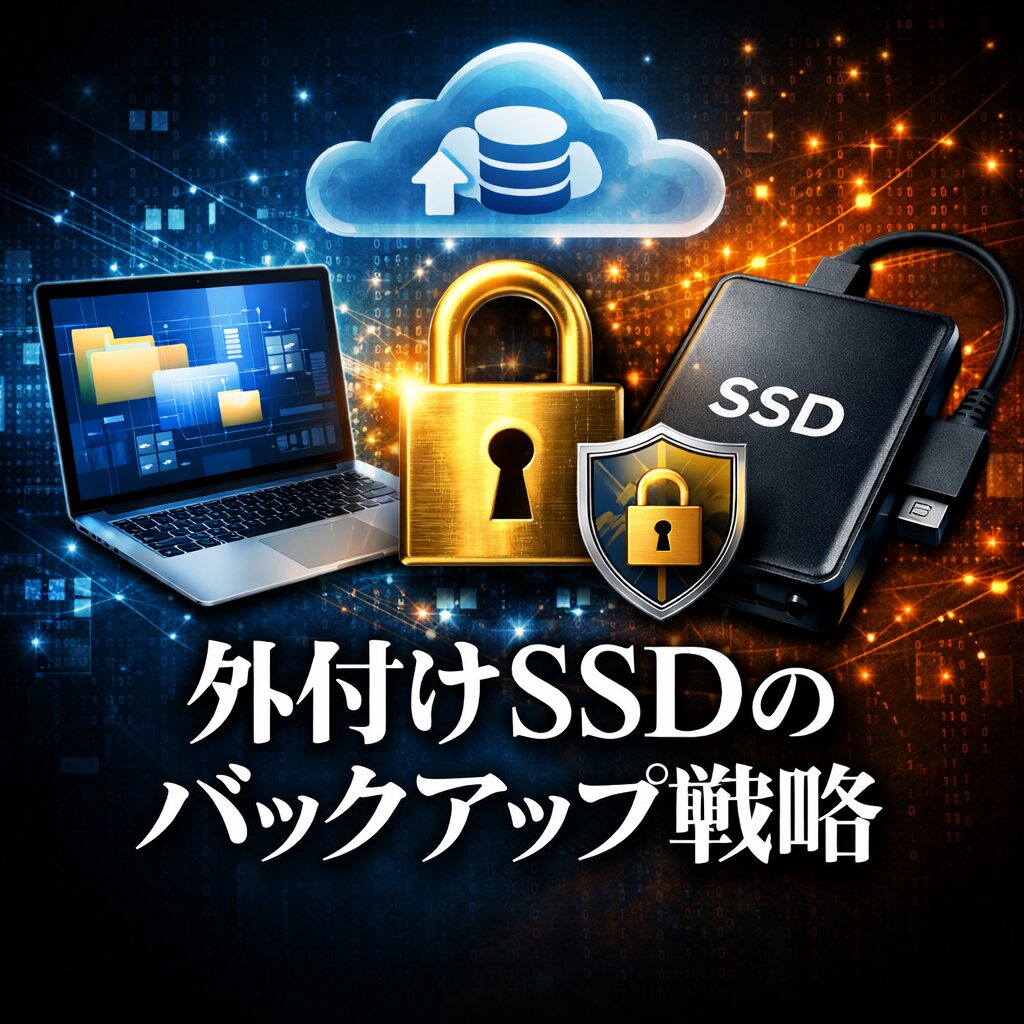 外付けSSDのバックアップ戦略｜ビジネスデータを守る暗号化モデル