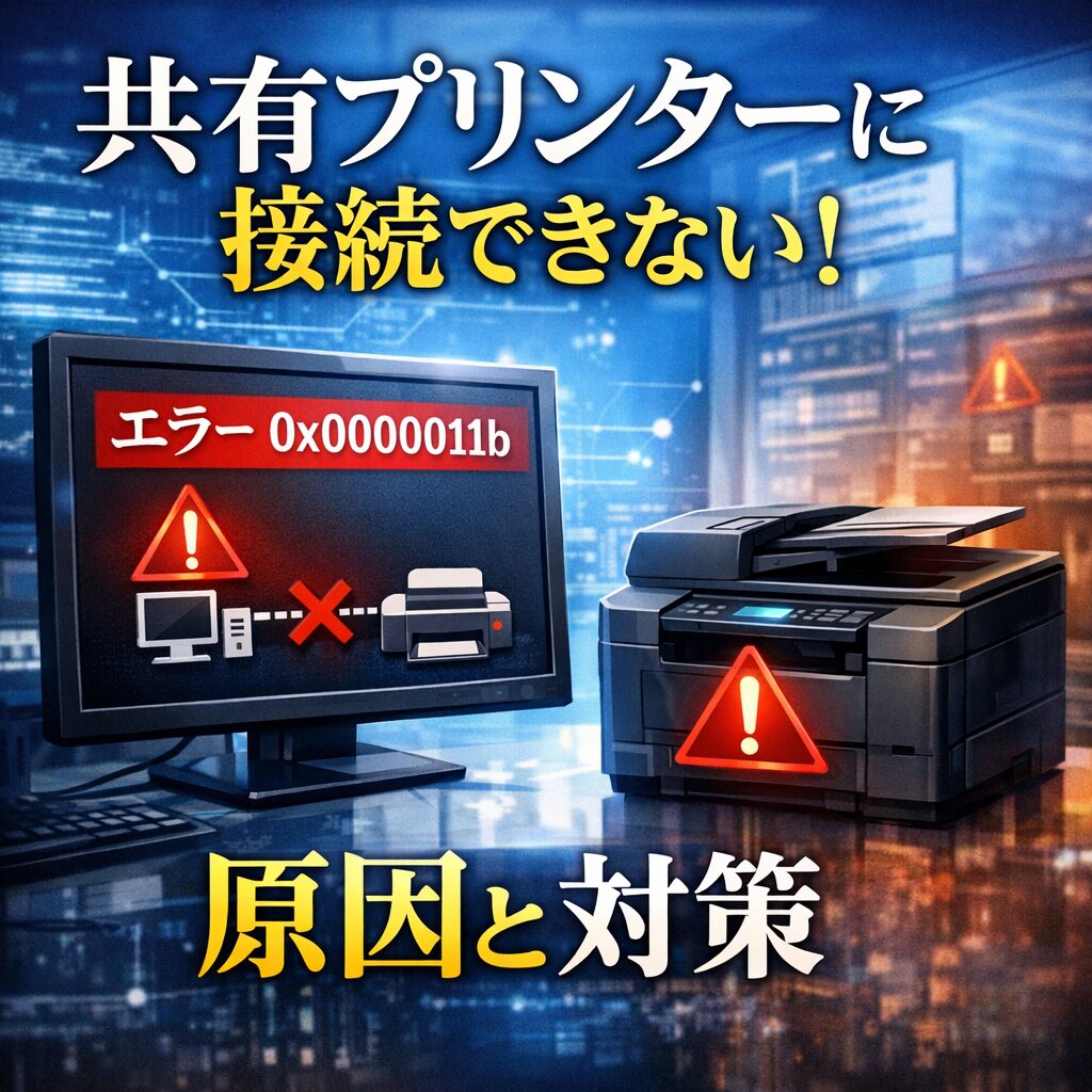 共有プリンターに接続できない！エラー「0x0000011b」の原因と回避策