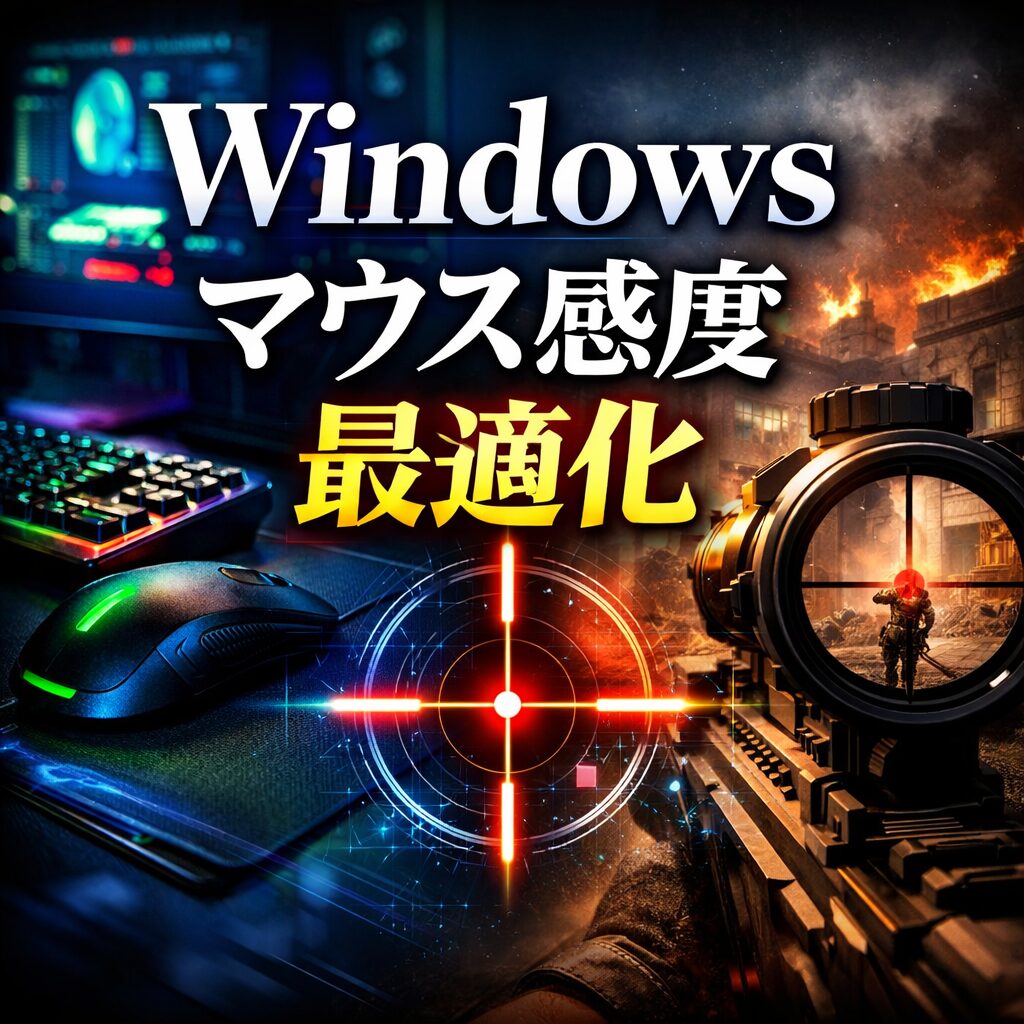 Windowsでマウス感度を最適化する方法（ゲーム向け）